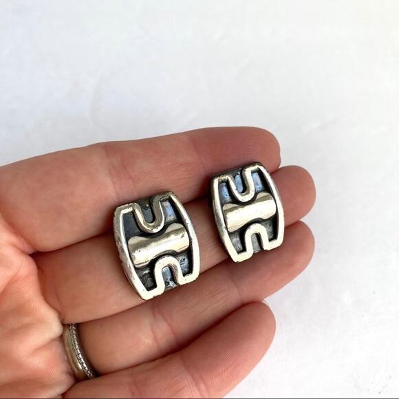 Vintage Mid Century Modernist Necklace & Earrings - Picture 11 of 13